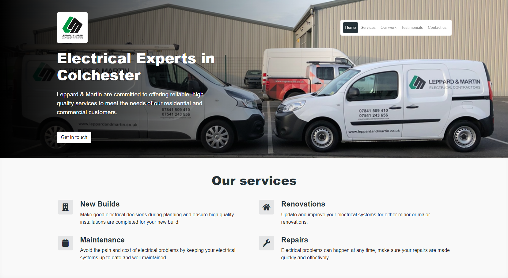 Leppard & Martin Website