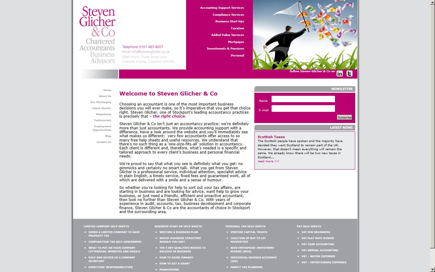 Steven Glicher & Co Website