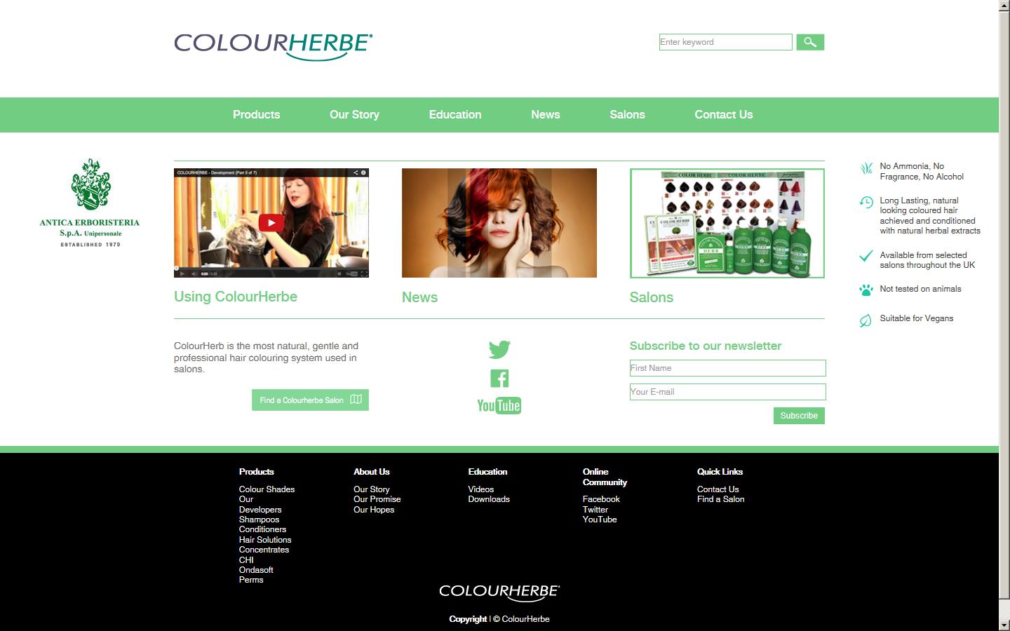 Colourherbe Website