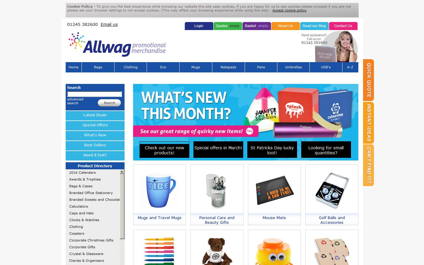 Allwag Promotions Website