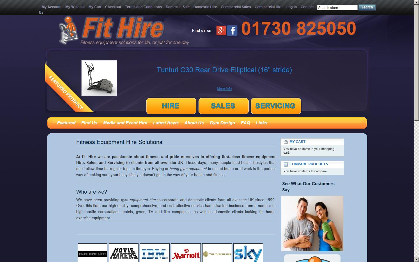 Fit Hire Ltd Website