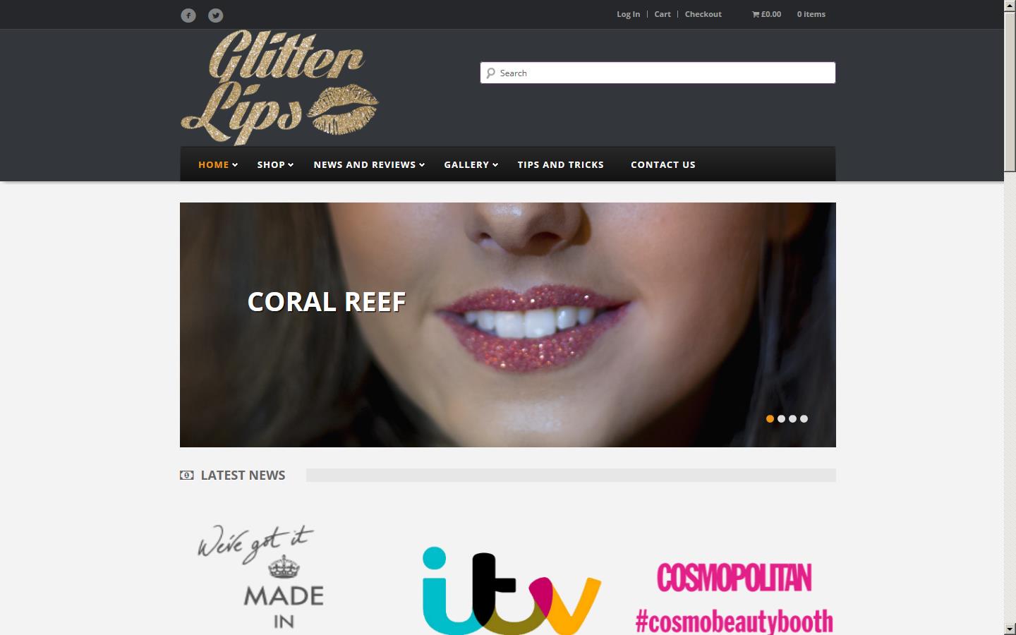 Beauty Boulevard Ltd / Glitter Lips Website