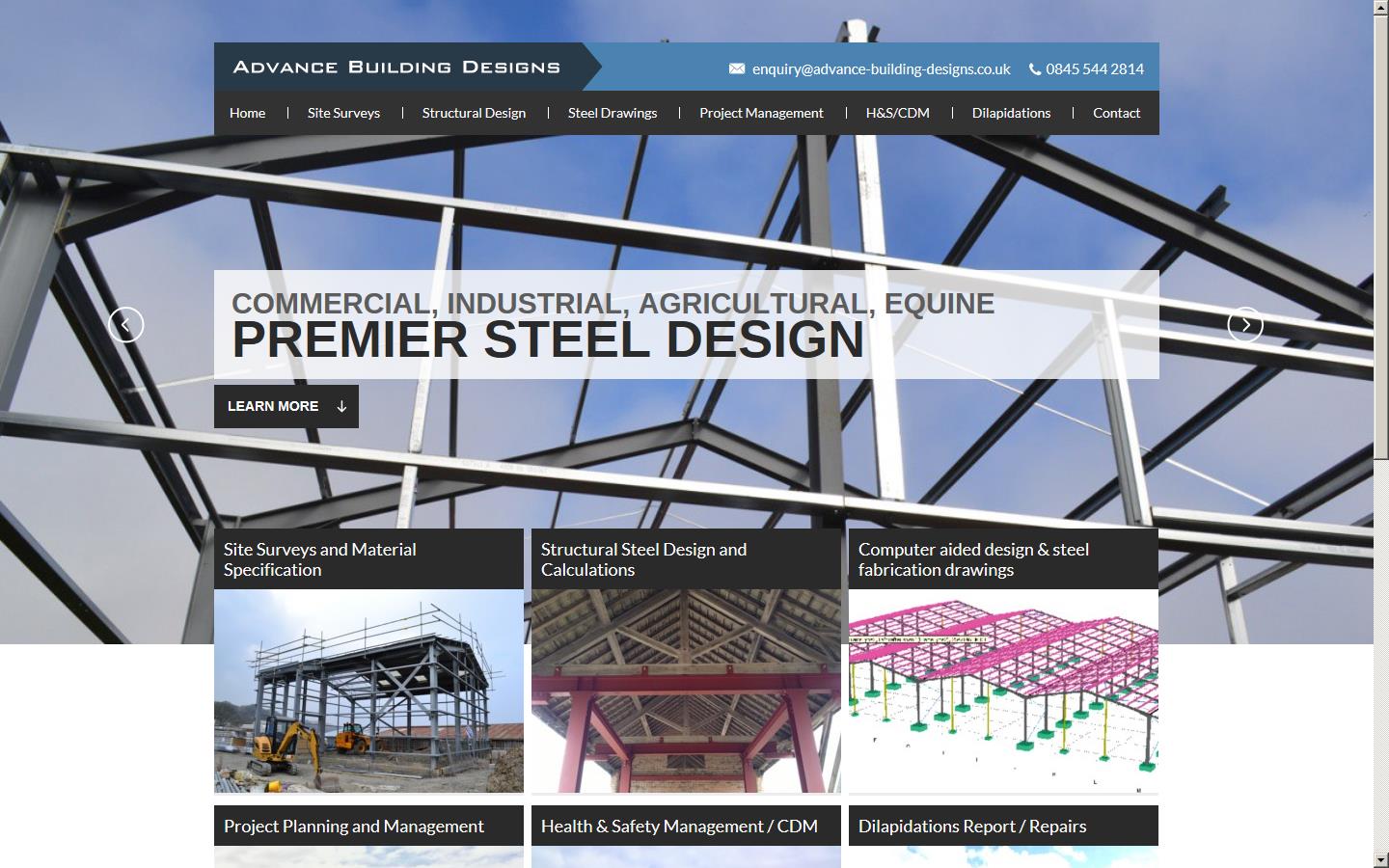 Advance Building Designs Ltd Website