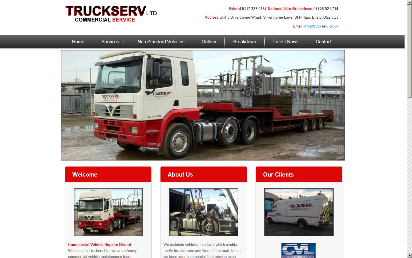 Truckserv (Bristol) Ltd Website