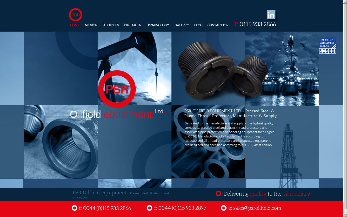 PSR Oilfield Equipment Ltd Website