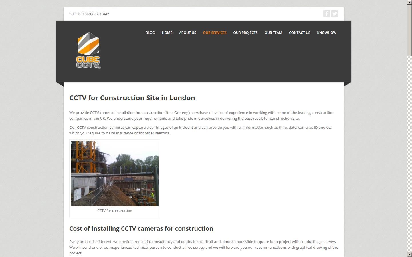 Cube CCTV Website