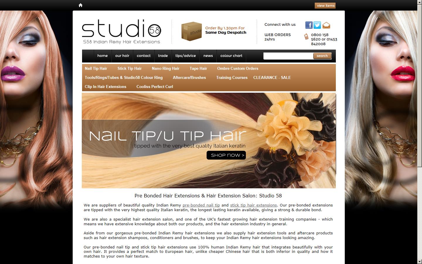Studio58 Hair Ltd Website