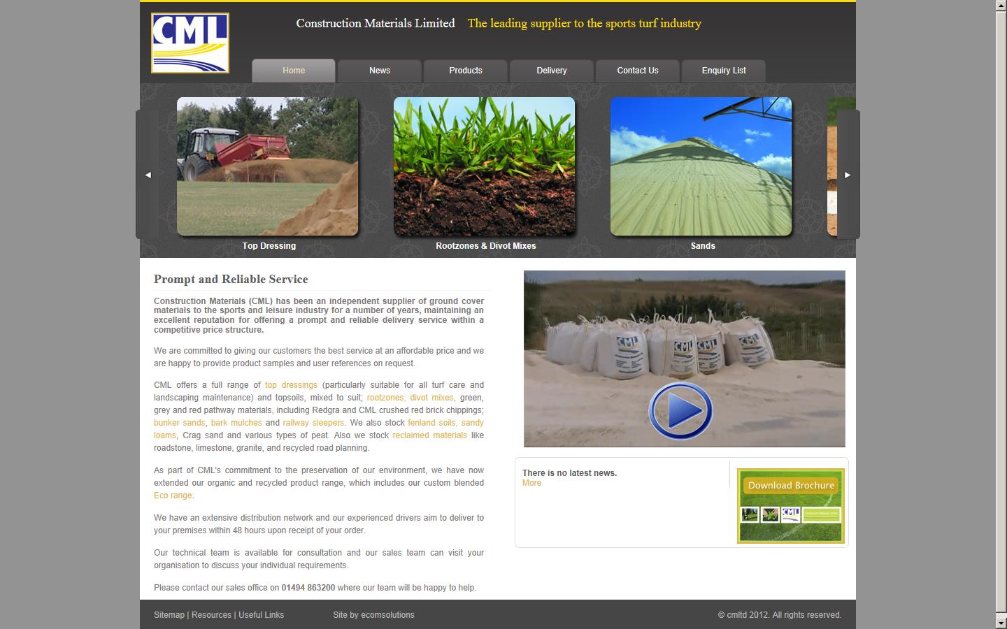 Construction Materials Website