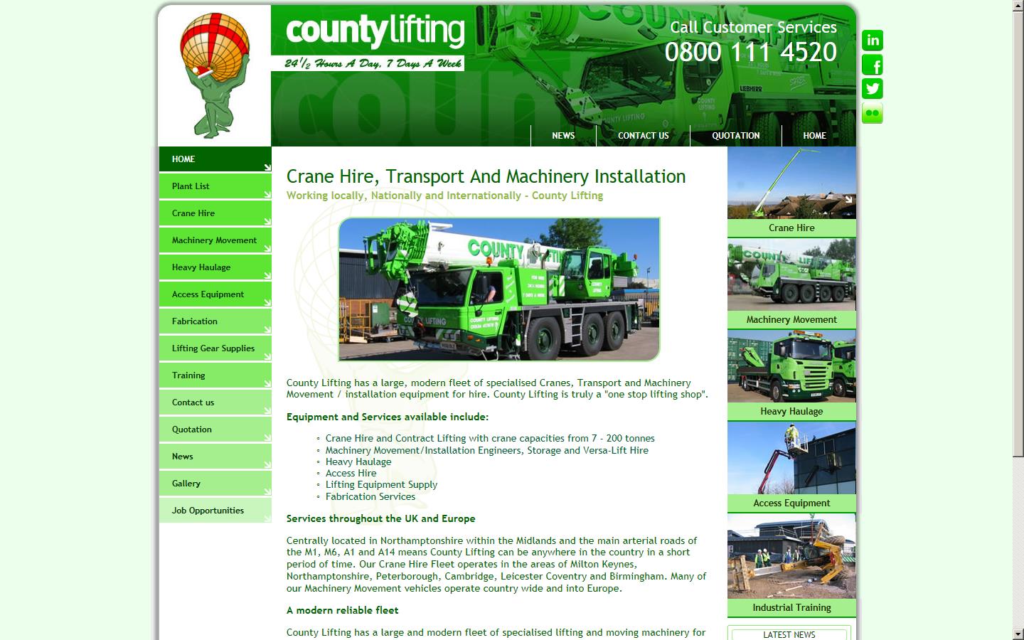 County Lifting Website
