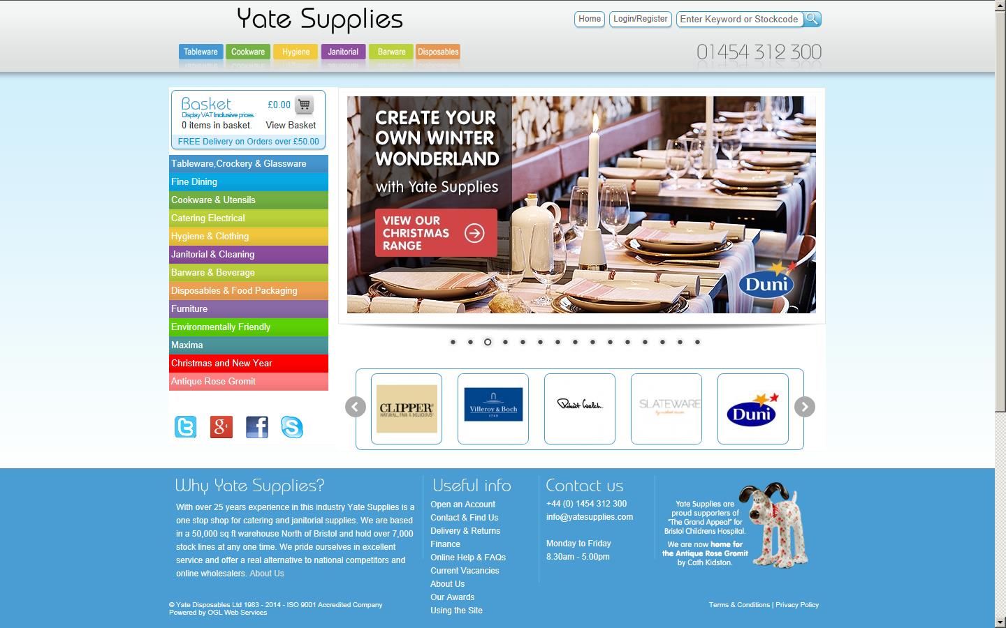 Yate Supplies Website