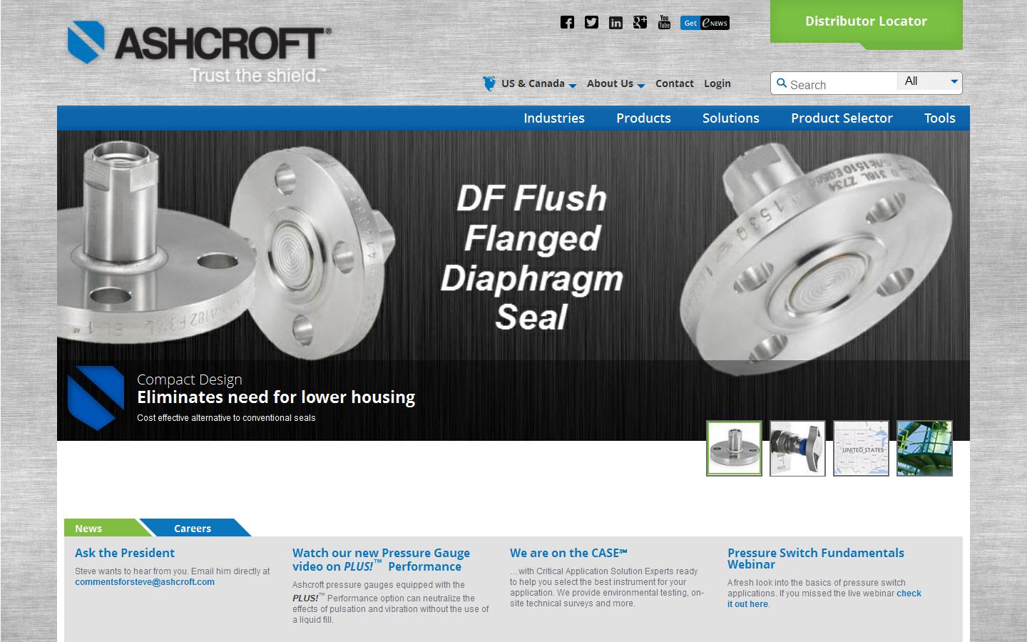 Ashcroft Instruments Website
