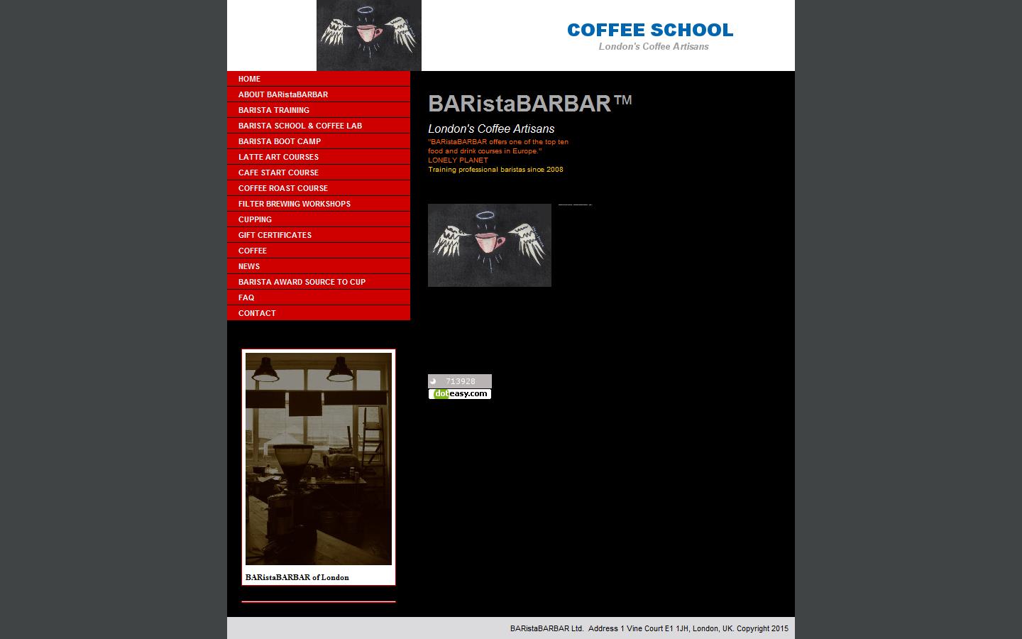 BaristaBARBAR Website