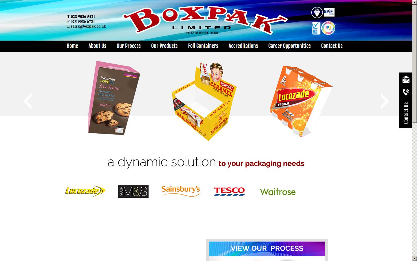 Boxpak Website