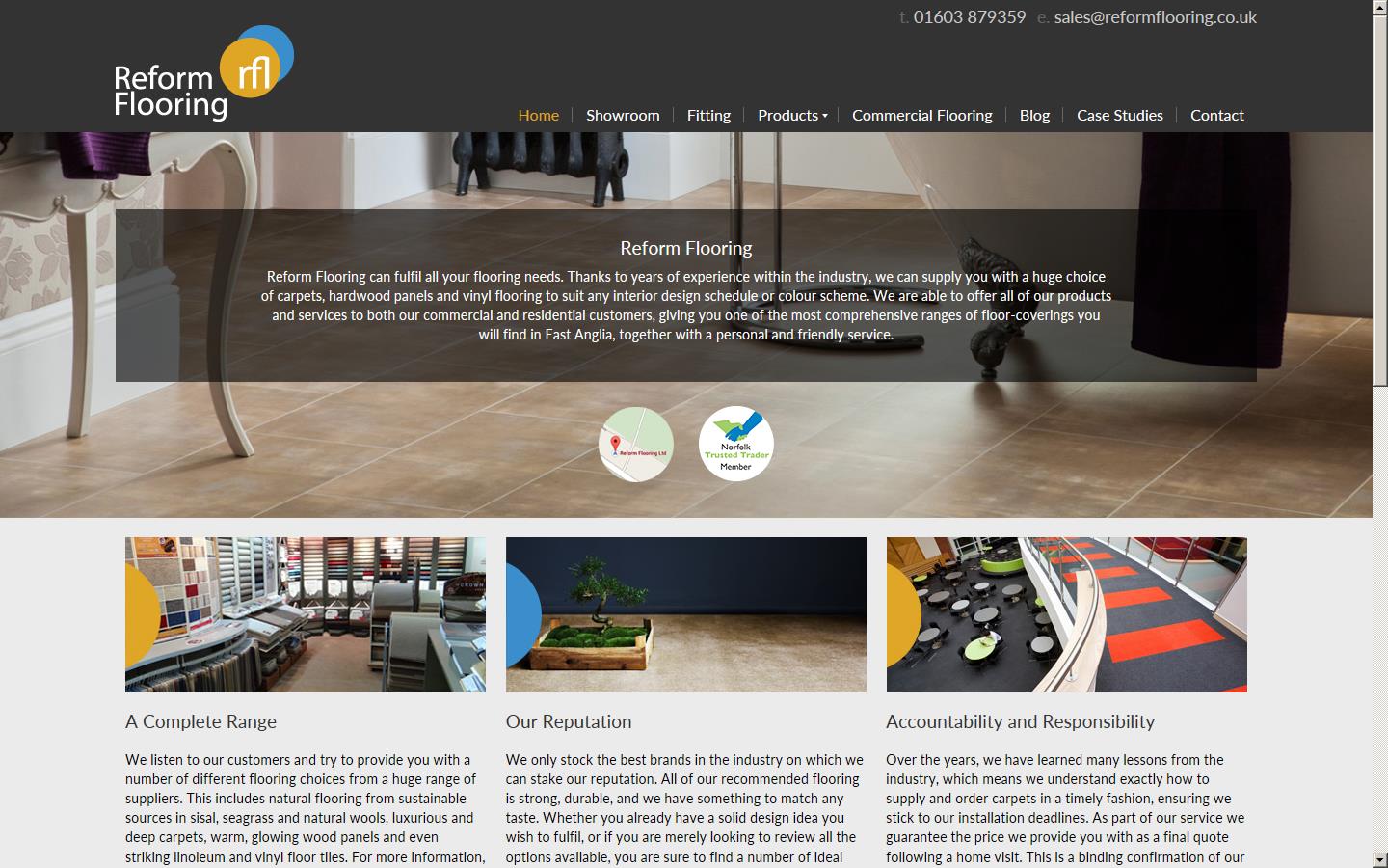 Reform Flooring Ltd Website