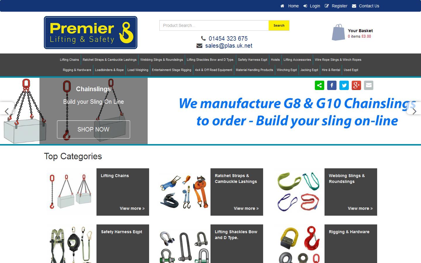 Premier Lifting & Safety Website
