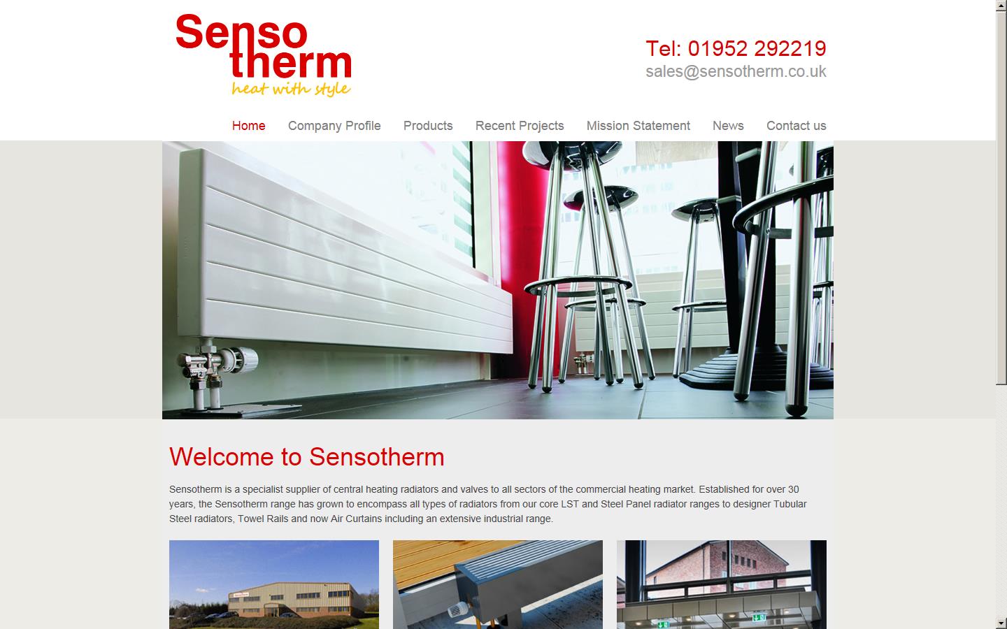 Sensotherm Europanel Website