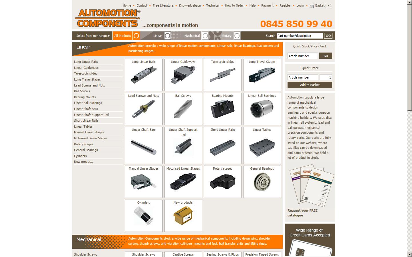 Automotion Components Ltd Website