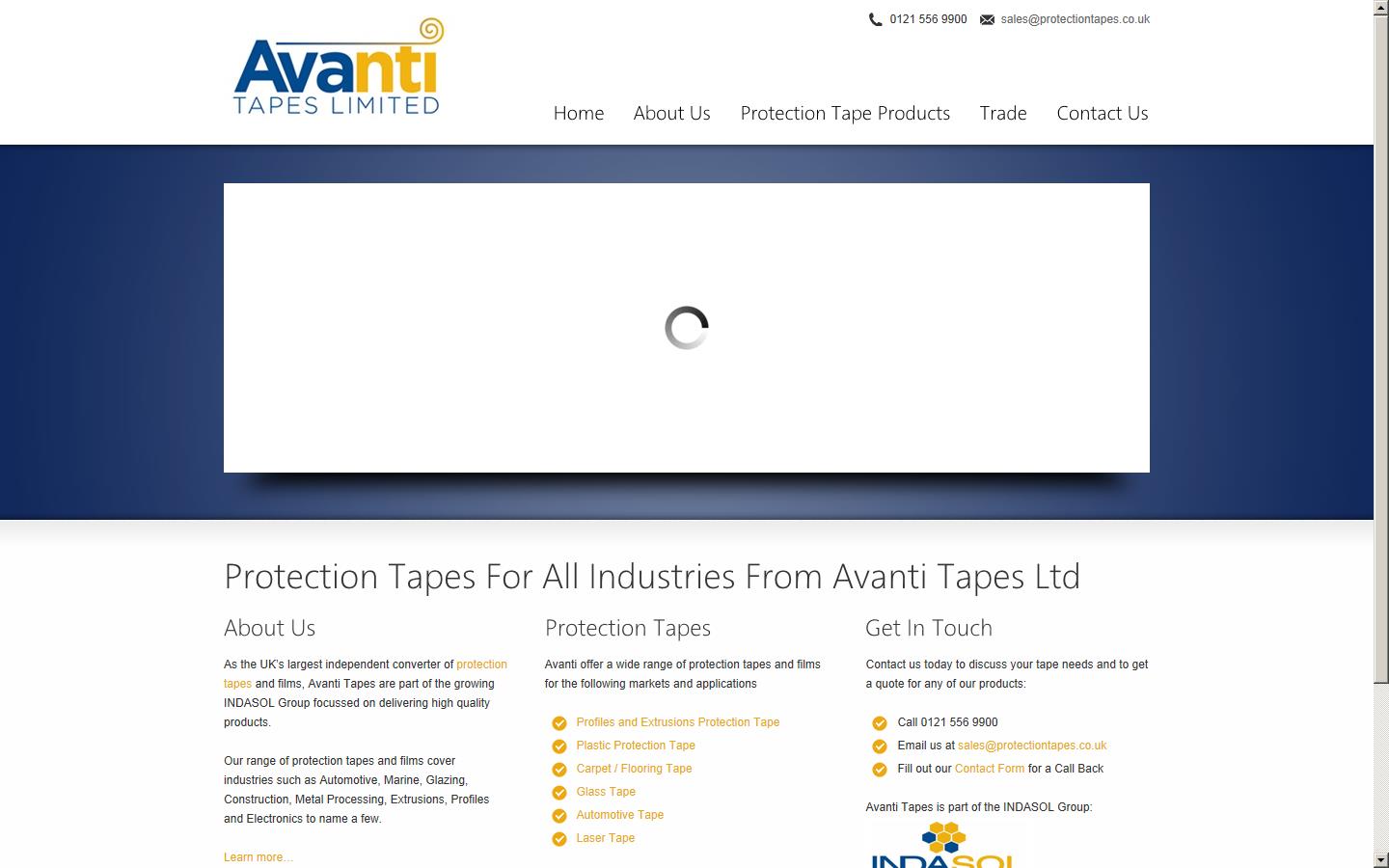 Avanti Tapes Ltd Website