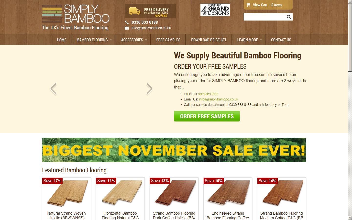 Simply Bamboo Ltd Website