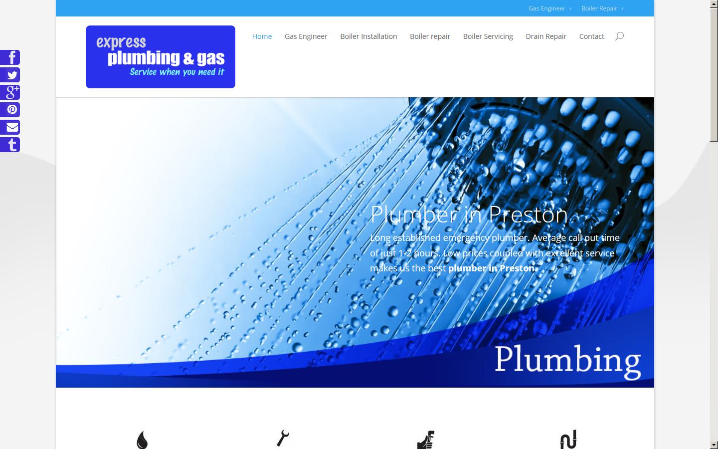 Express Plumbing & Gas Website