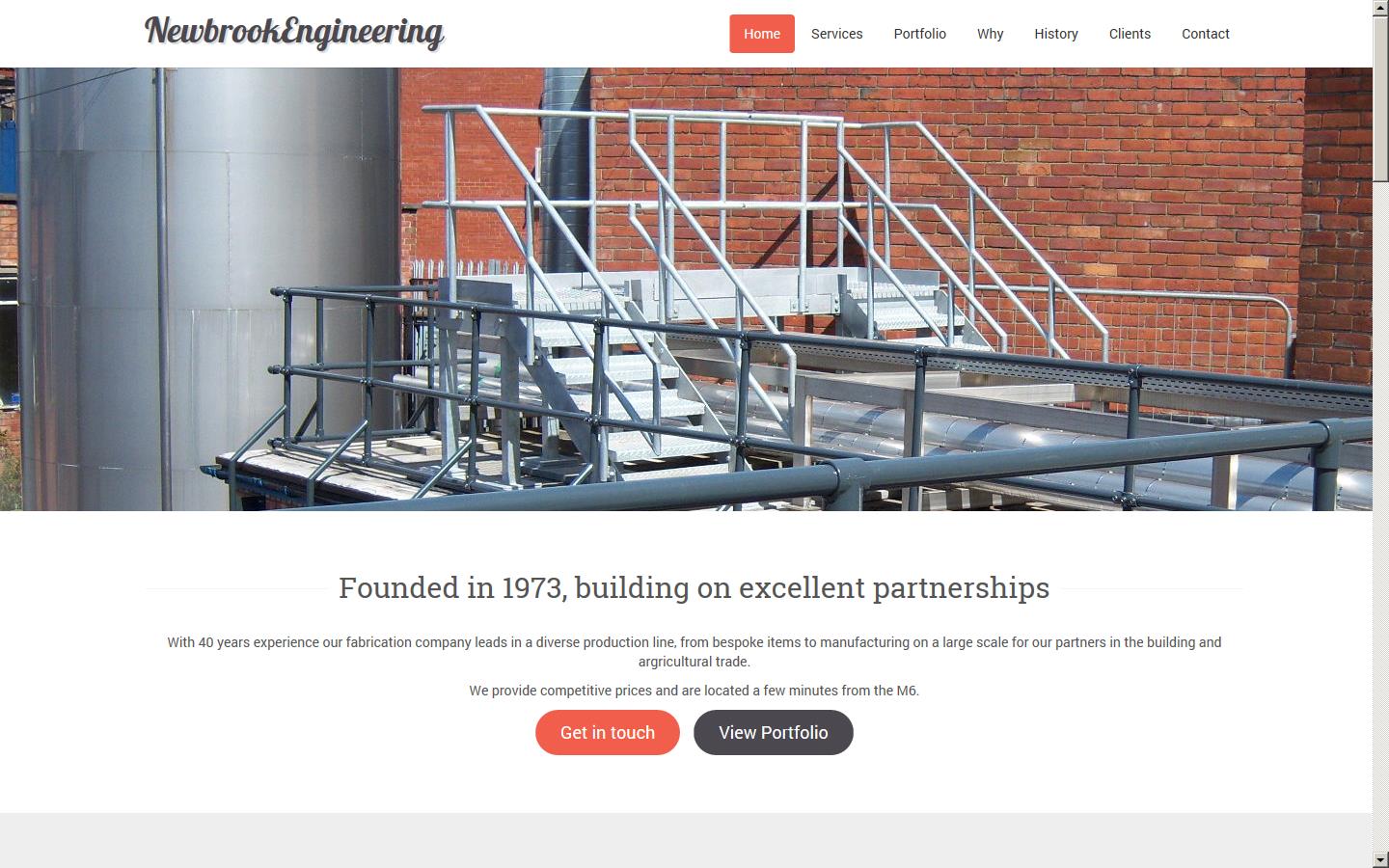Newbrook Engineering Ltd Website