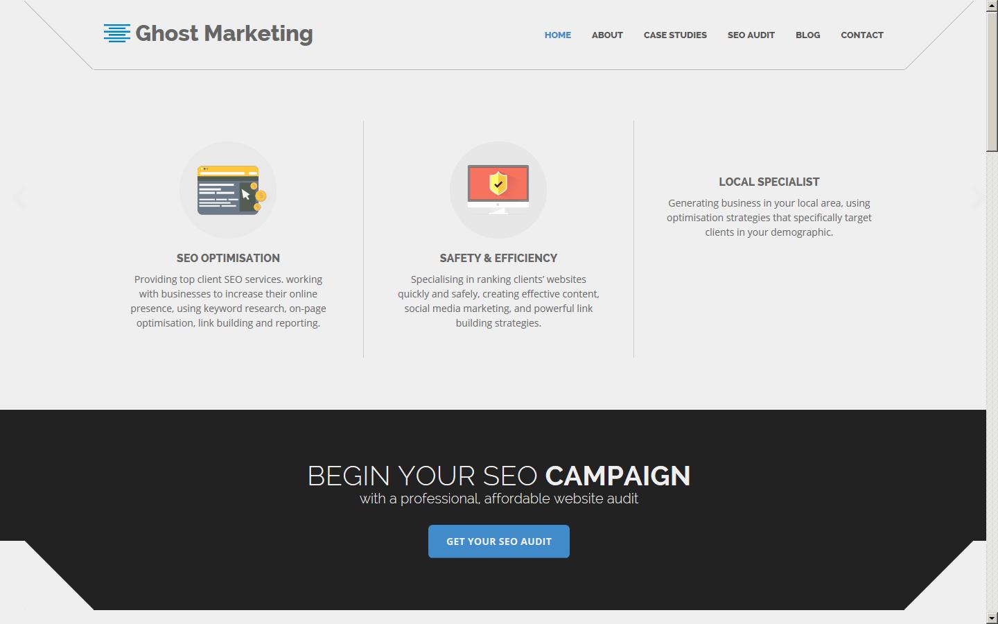 Ghost Marketing Website