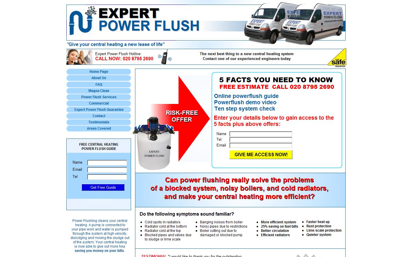 Expert Power Flush  Website