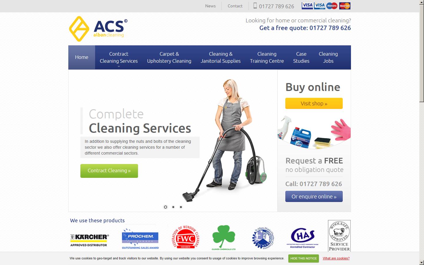 Alban Cleaning Services Ltd Website