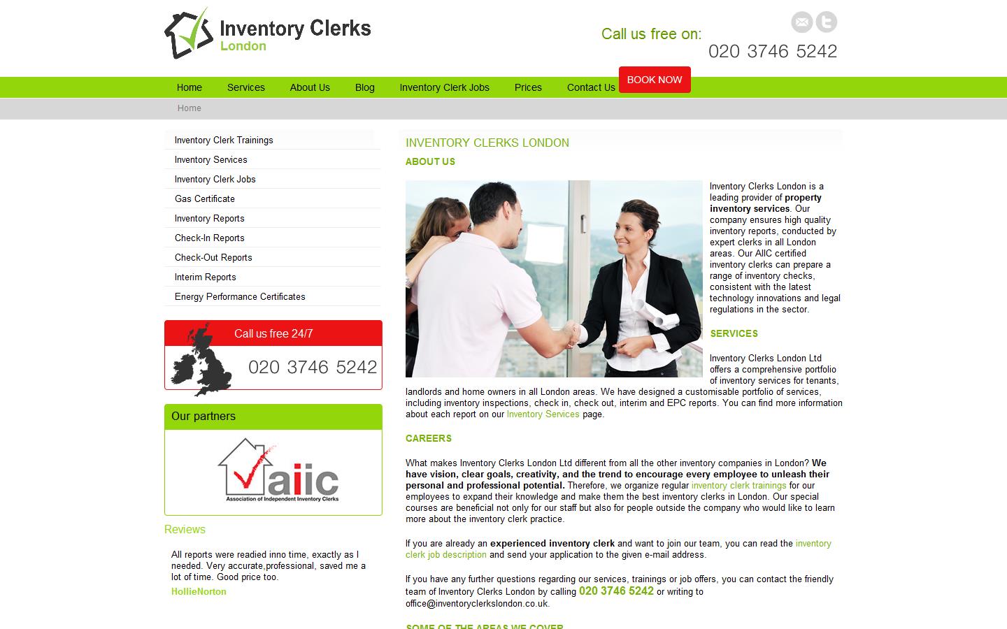 Inventory Clerks London Website