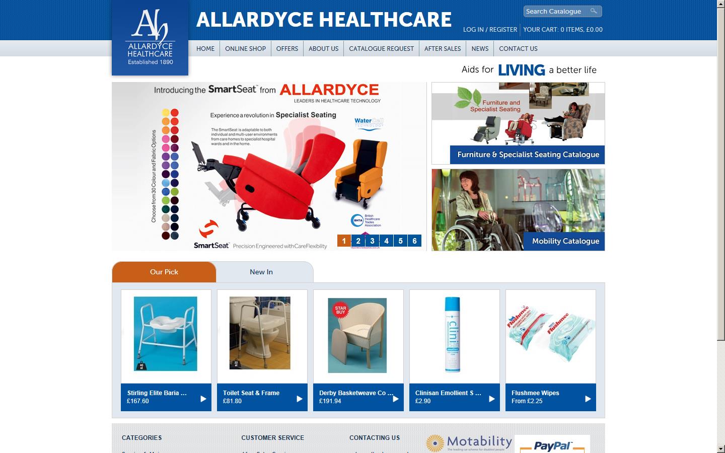 Allardyce Healthcare Website