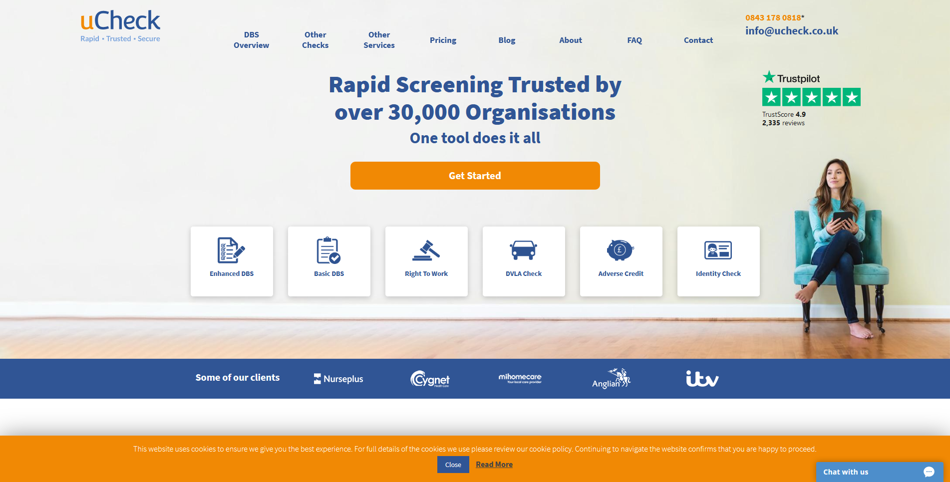 uCheck Online Background Checks Website