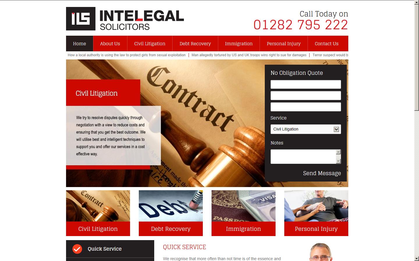 InteLegal Solicitors Website