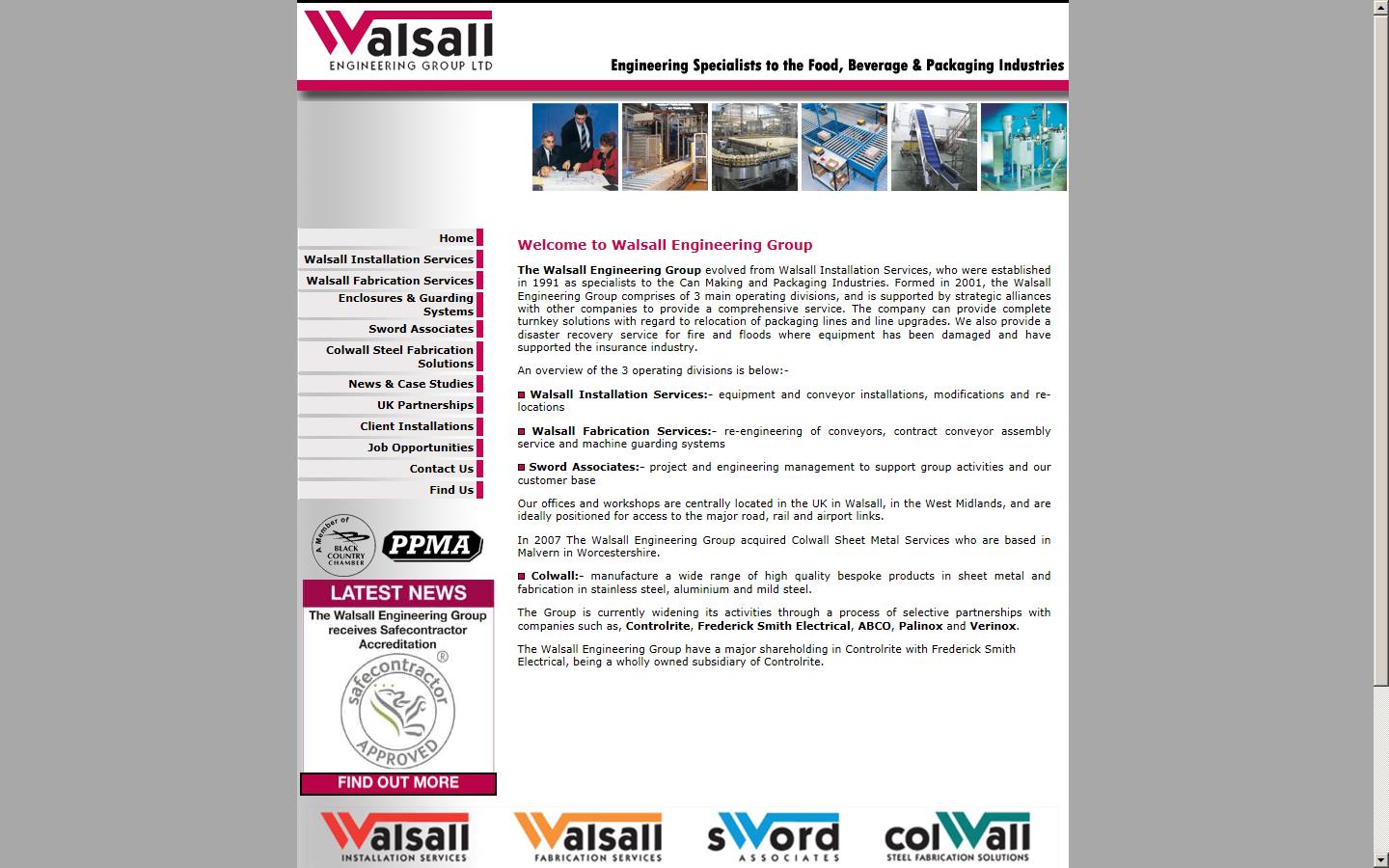 Walsall Engineering Group Website
