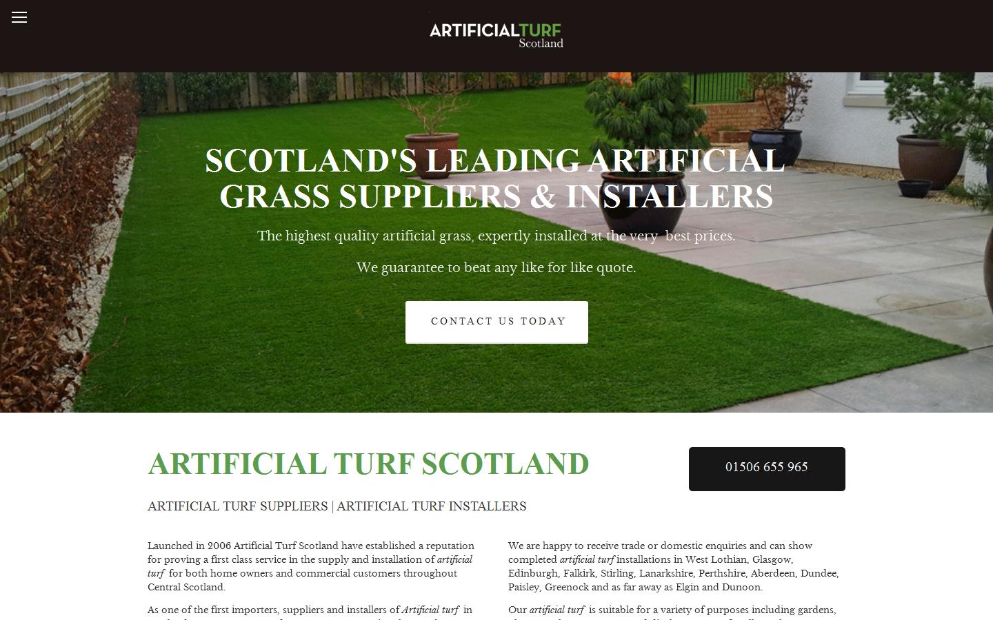 Artificial Turf Scotland Website
