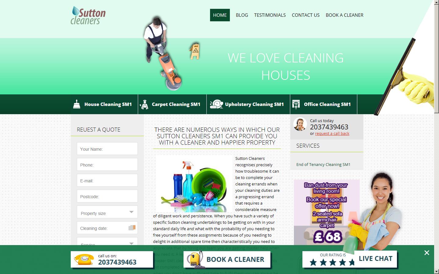 Sutton Cleaners Website