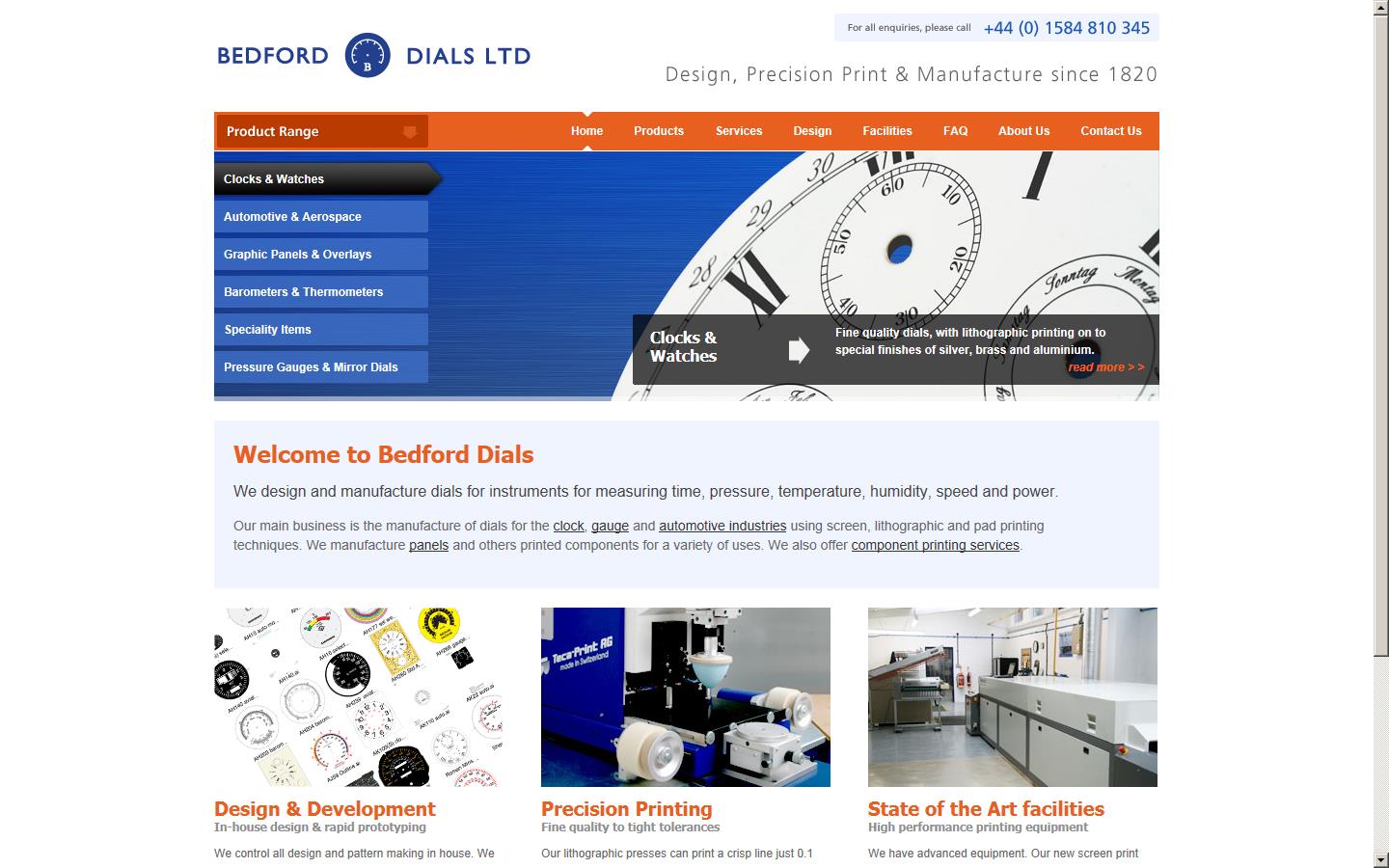 Bedford Dials Website