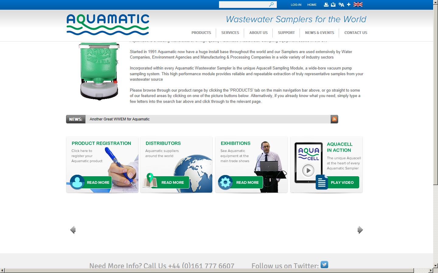 Aquamatic Website