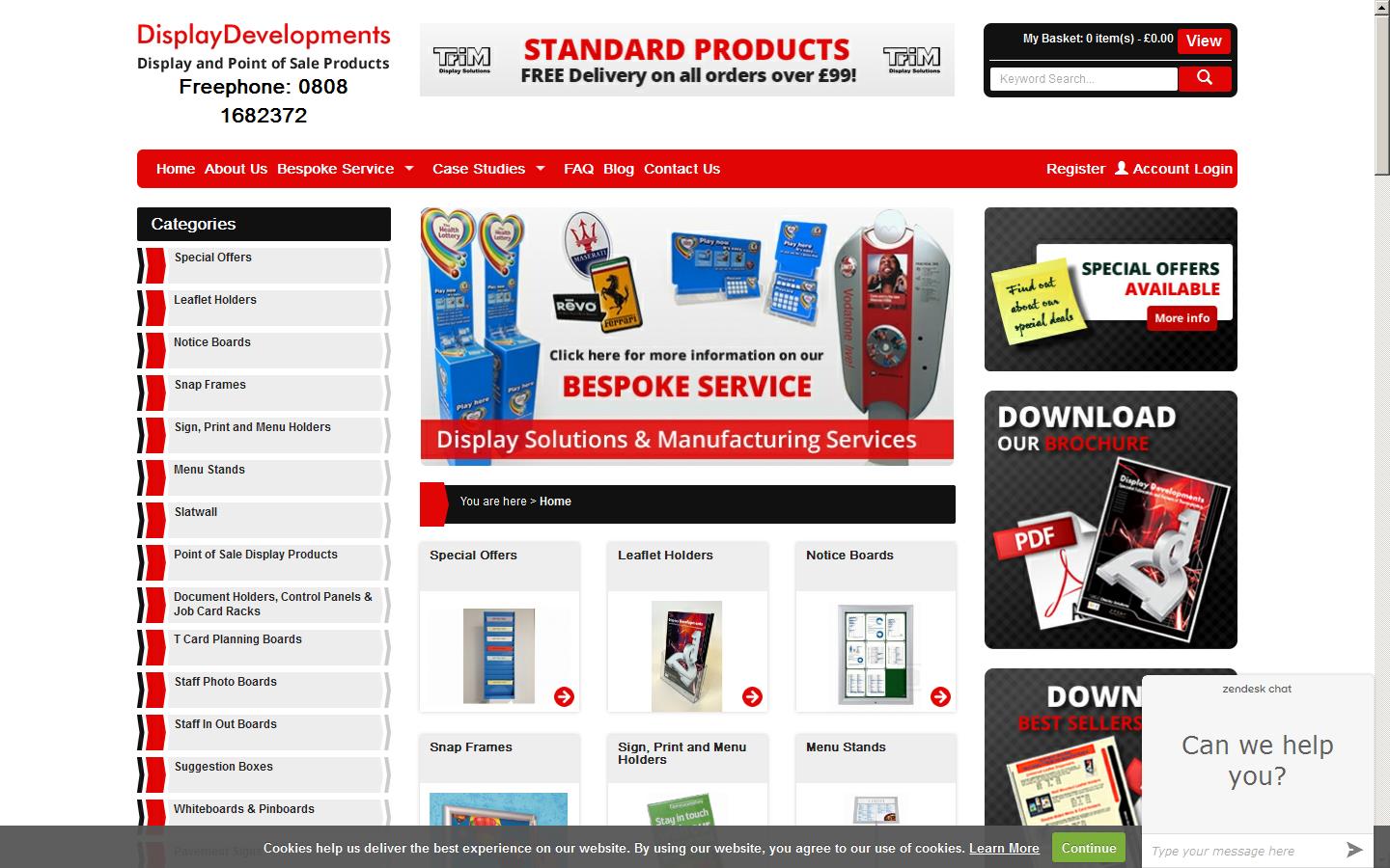 Display Developments Website