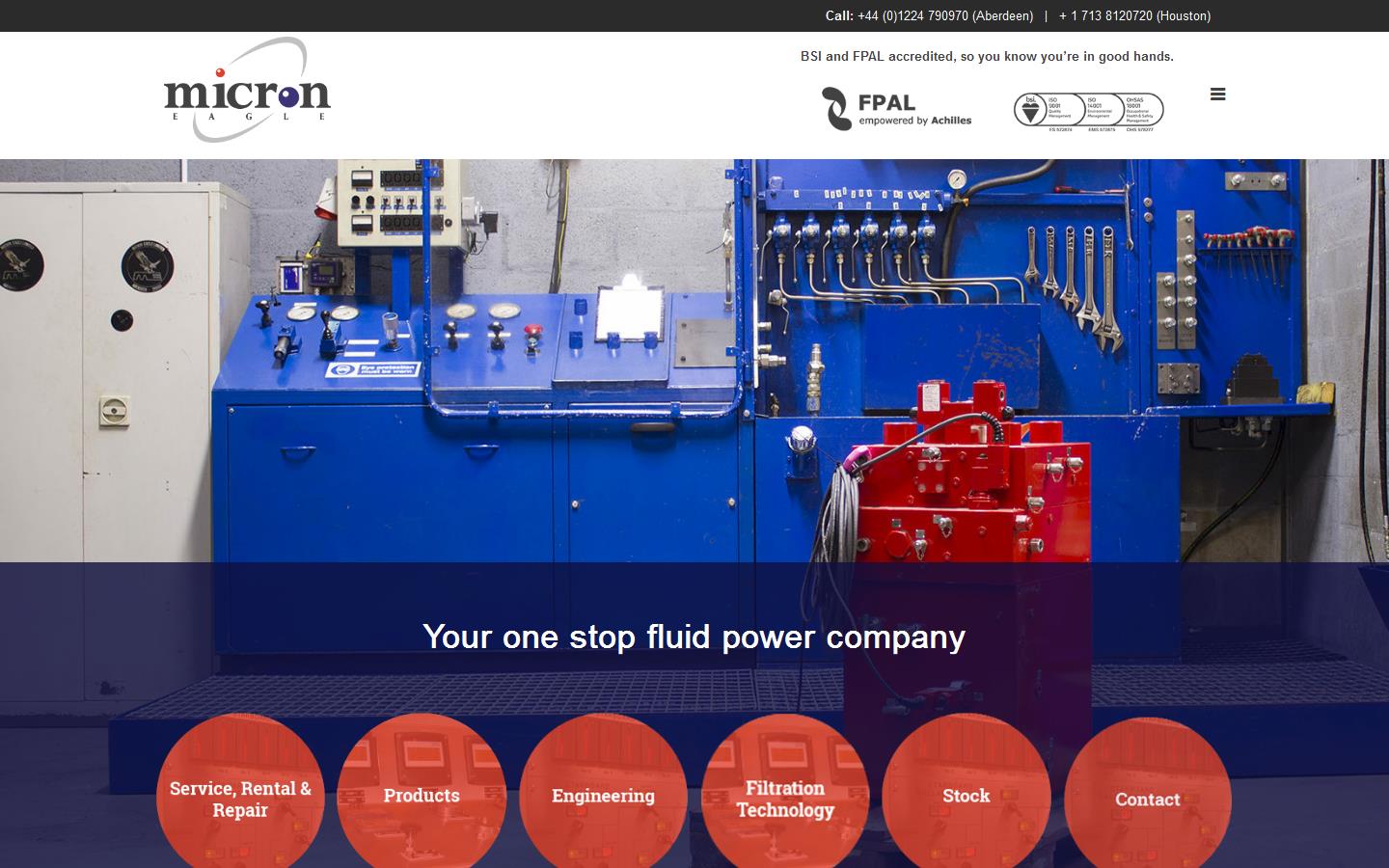Micron Eagle Hydraulics Website