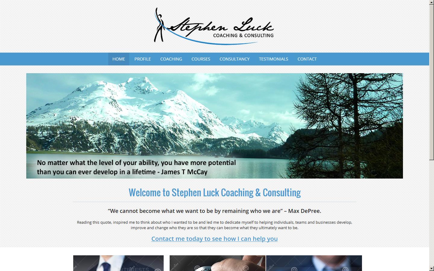 Stephen Luck Coaching & Consulting Website