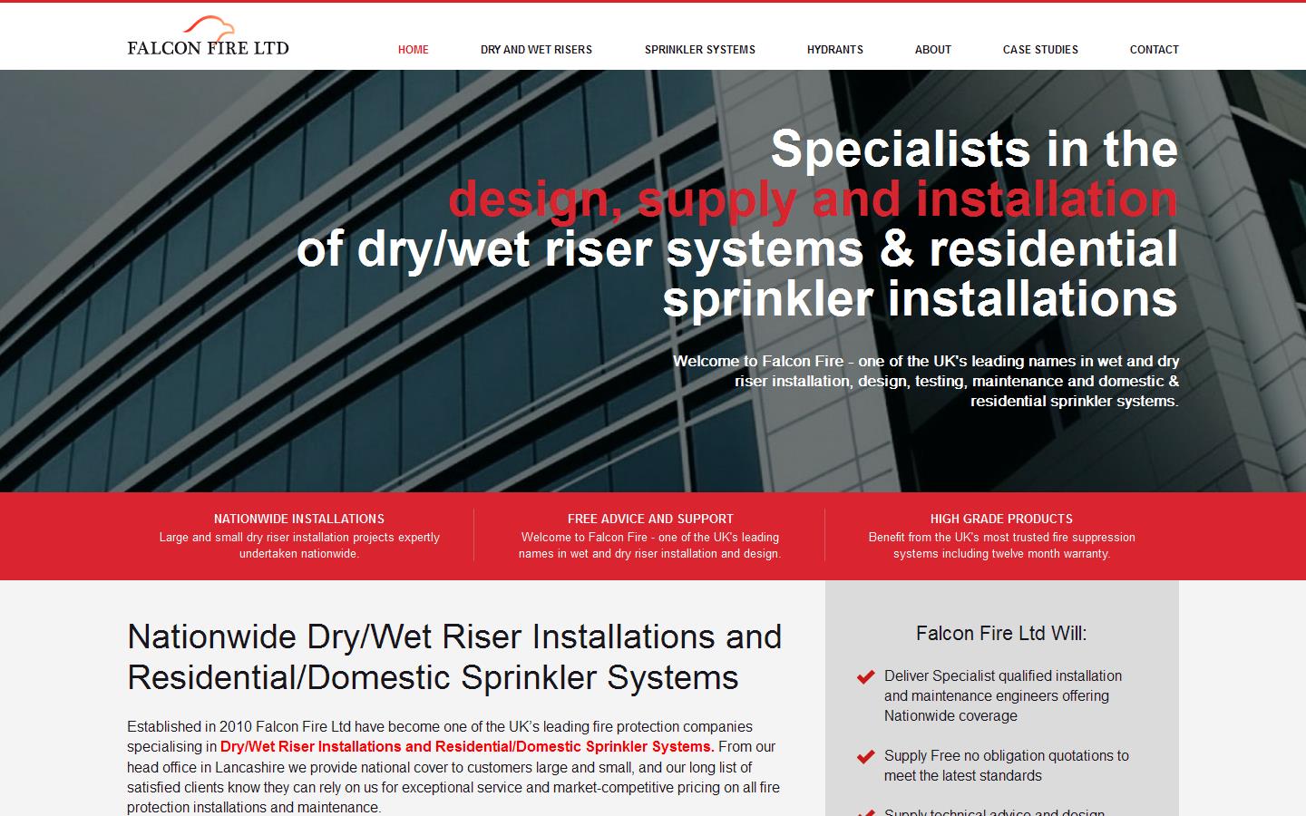 Falcon Fire Ltd Website