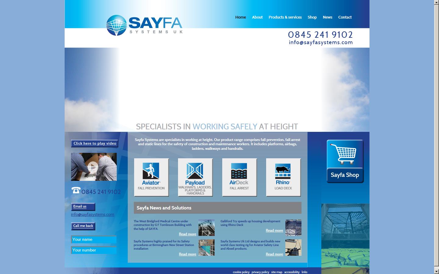 Sayfa Systems Website