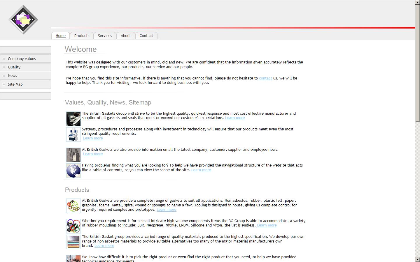 British Gaskets Ltd Website