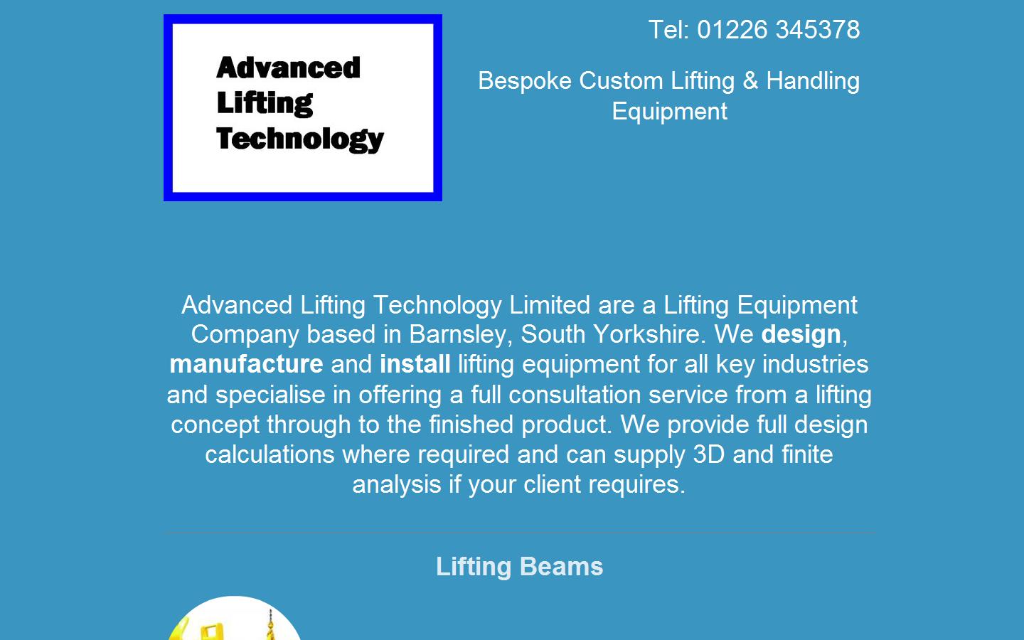 Advanced Lifting Technology Ltd Website