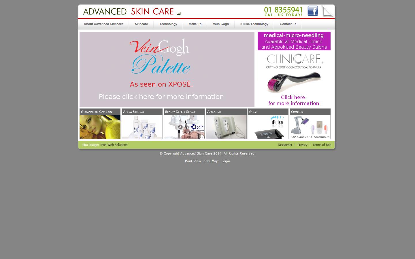 Advanced Skin Care Website