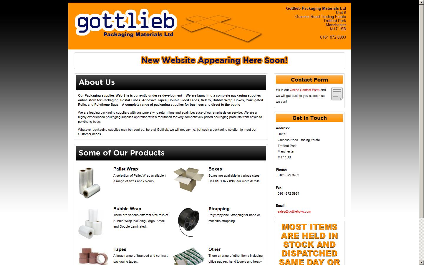 Gottlieb Packaging Website