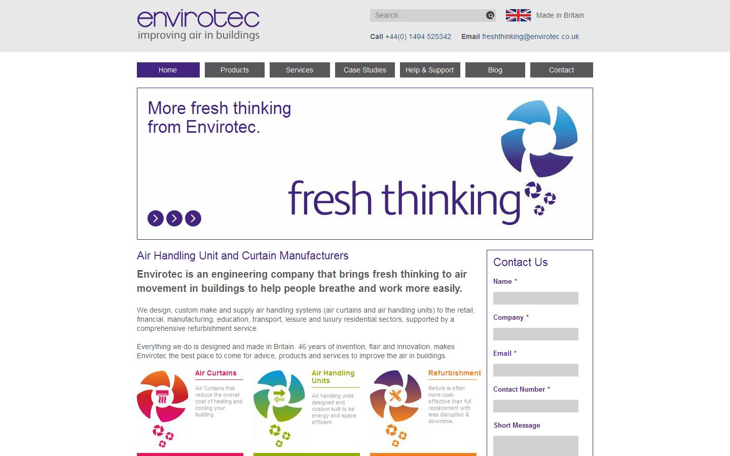 Envirotec Ltd Website