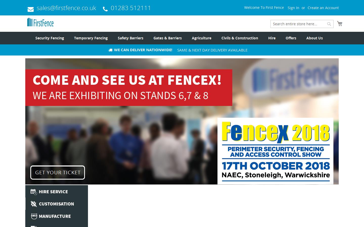 FirstFence Website