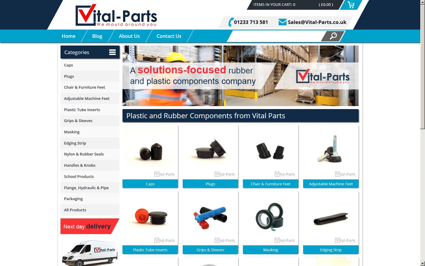 Vital Parts Ltd Website
