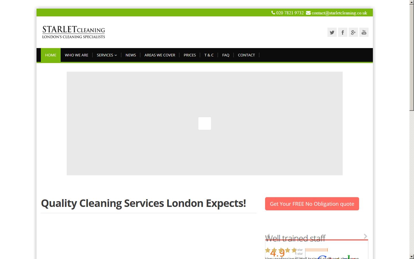 Starlet Cleaning Website